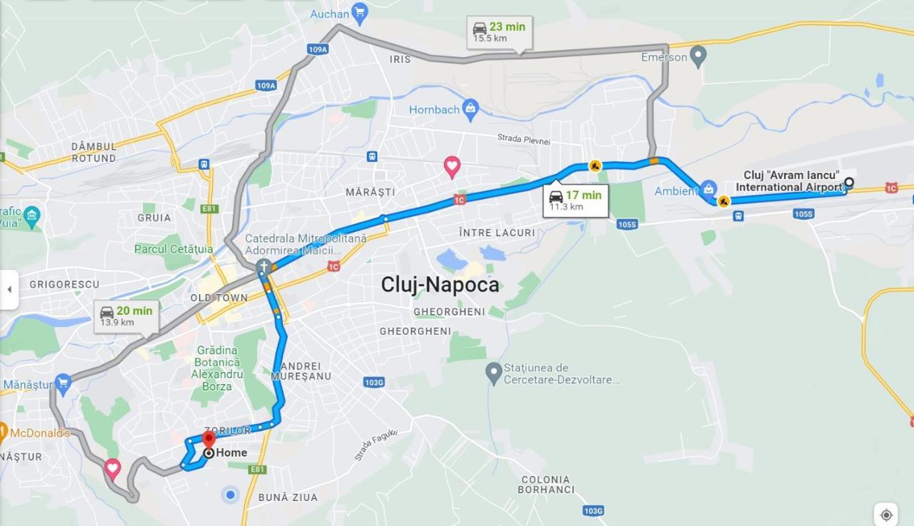 Cosy One Bedroom Flat With Free Parking & Wifi Kluż-Napoka Zewnętrze zdjęcie